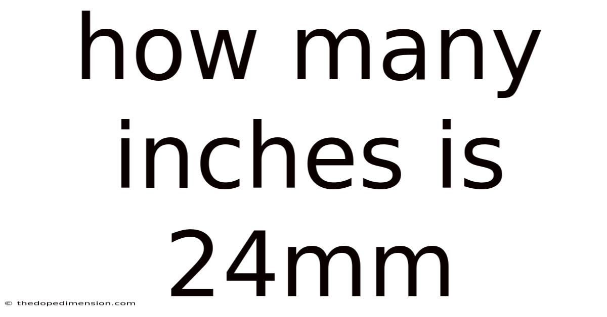 How Many Inches Is 24mm