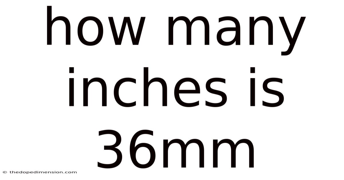 How Many Inches Is 36mm