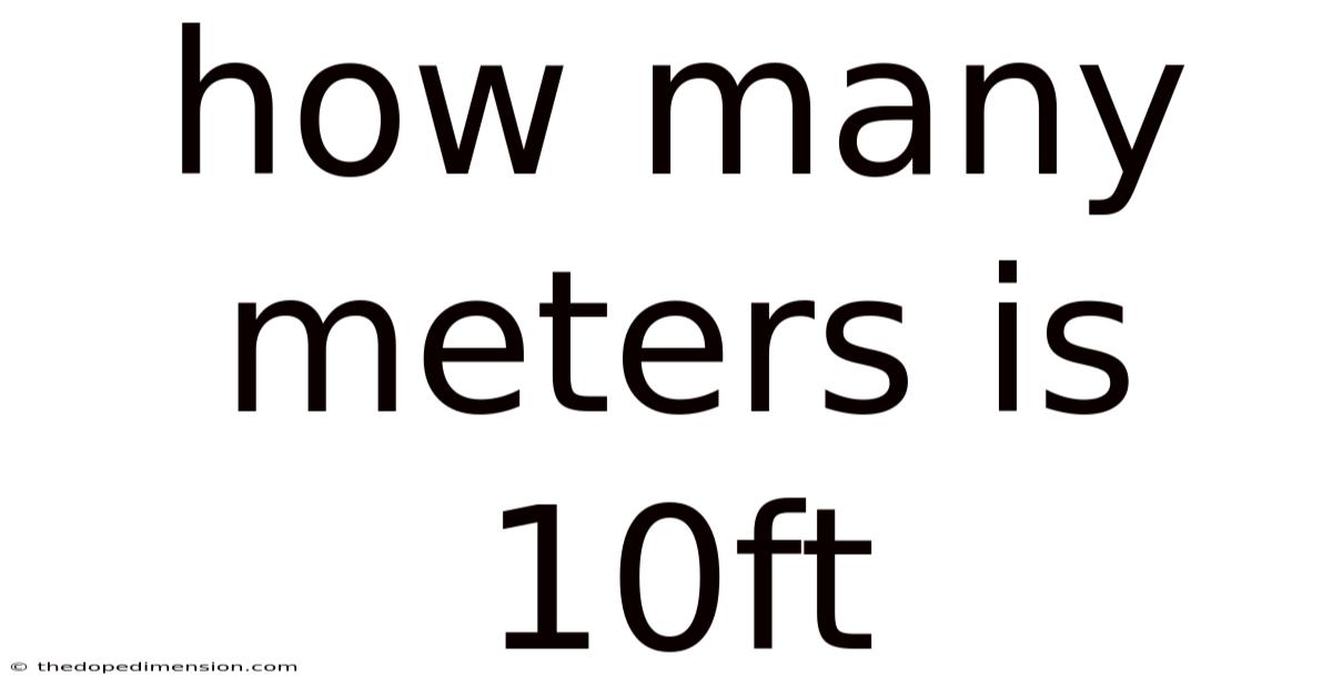 How Many Meters Is 10ft