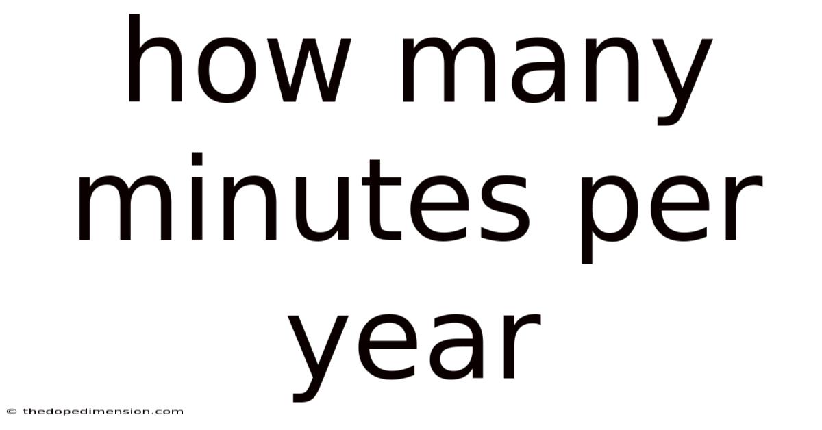 How Many Minutes Per Year