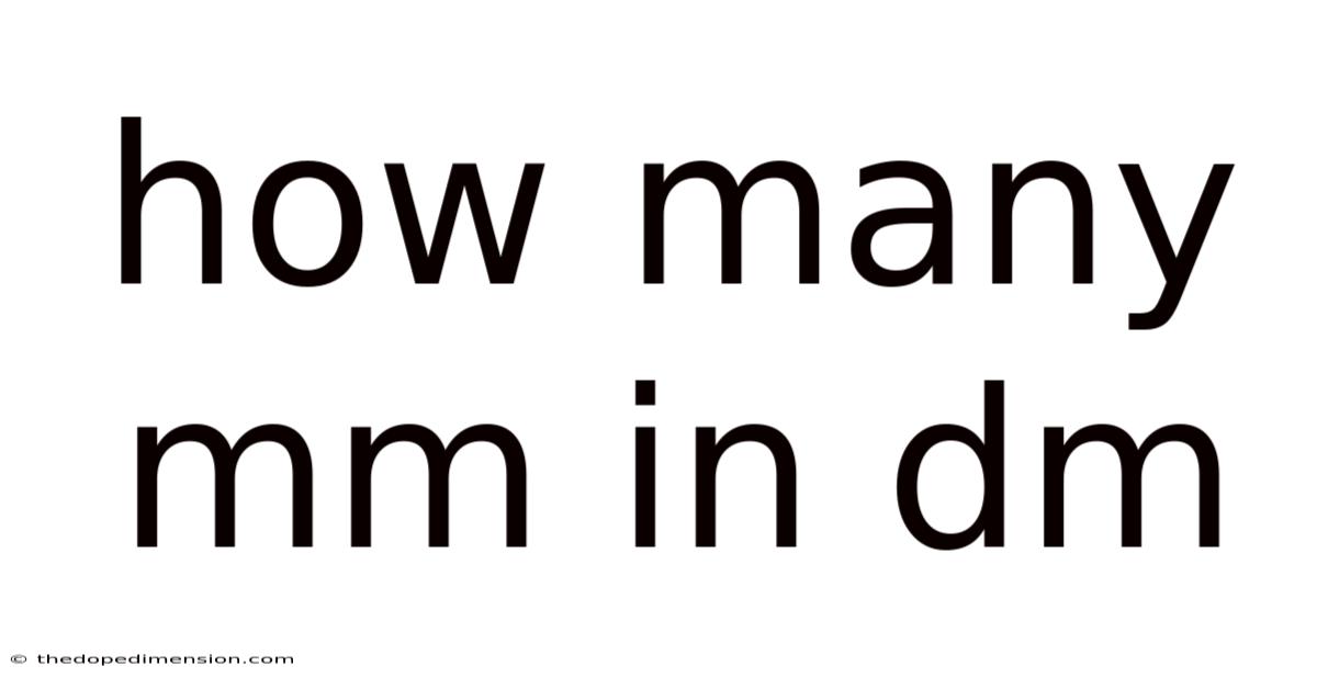 How Many Mm In Dm