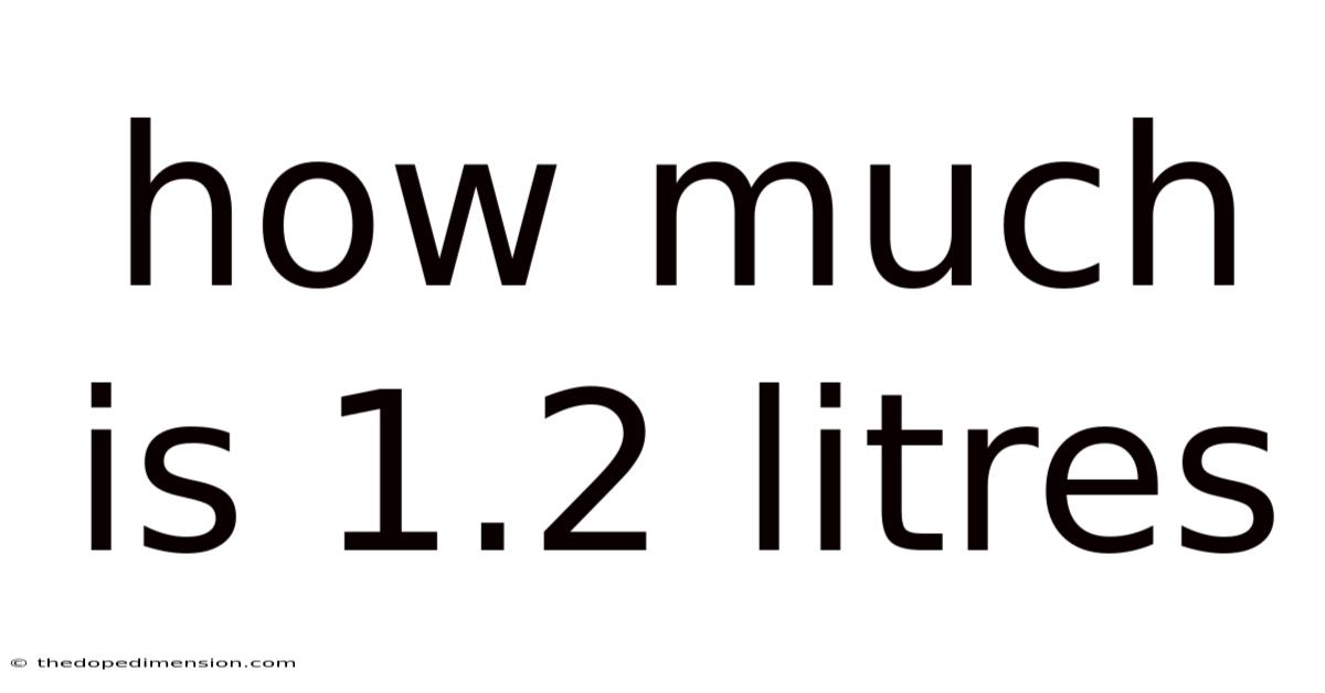 How Much Is 1.2 Litres