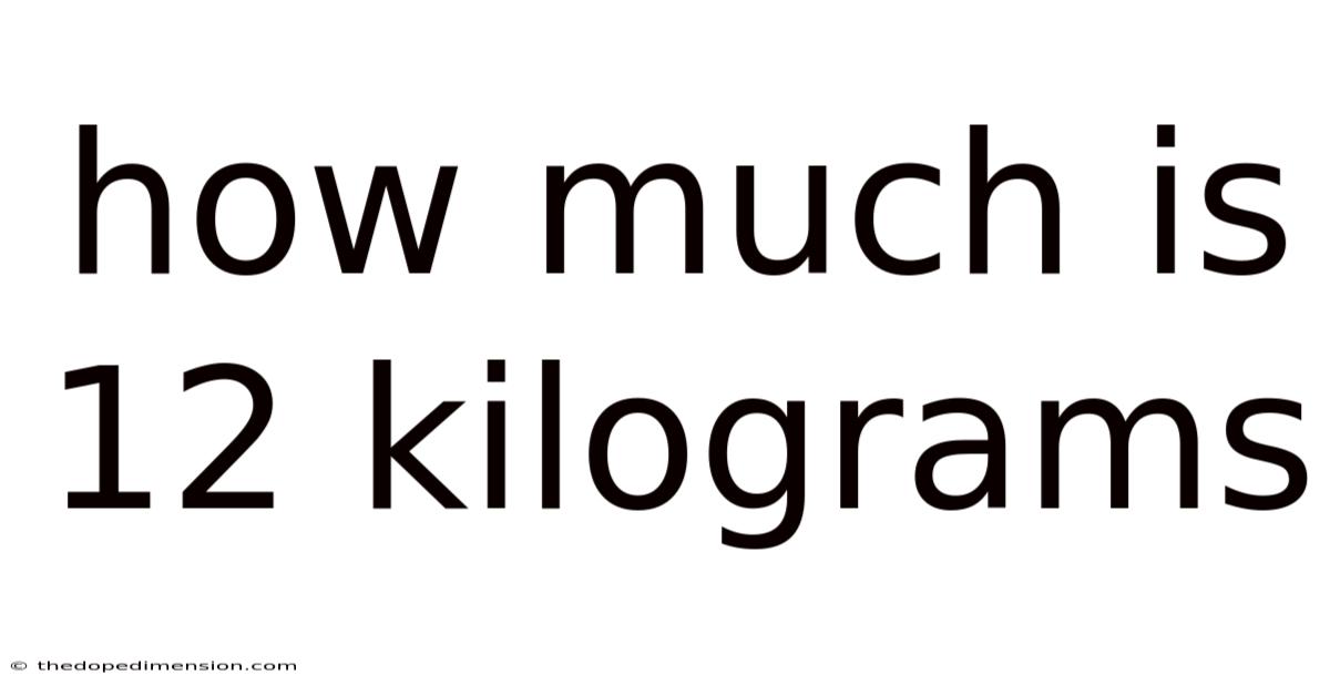 How Much Is 12 Kilograms
