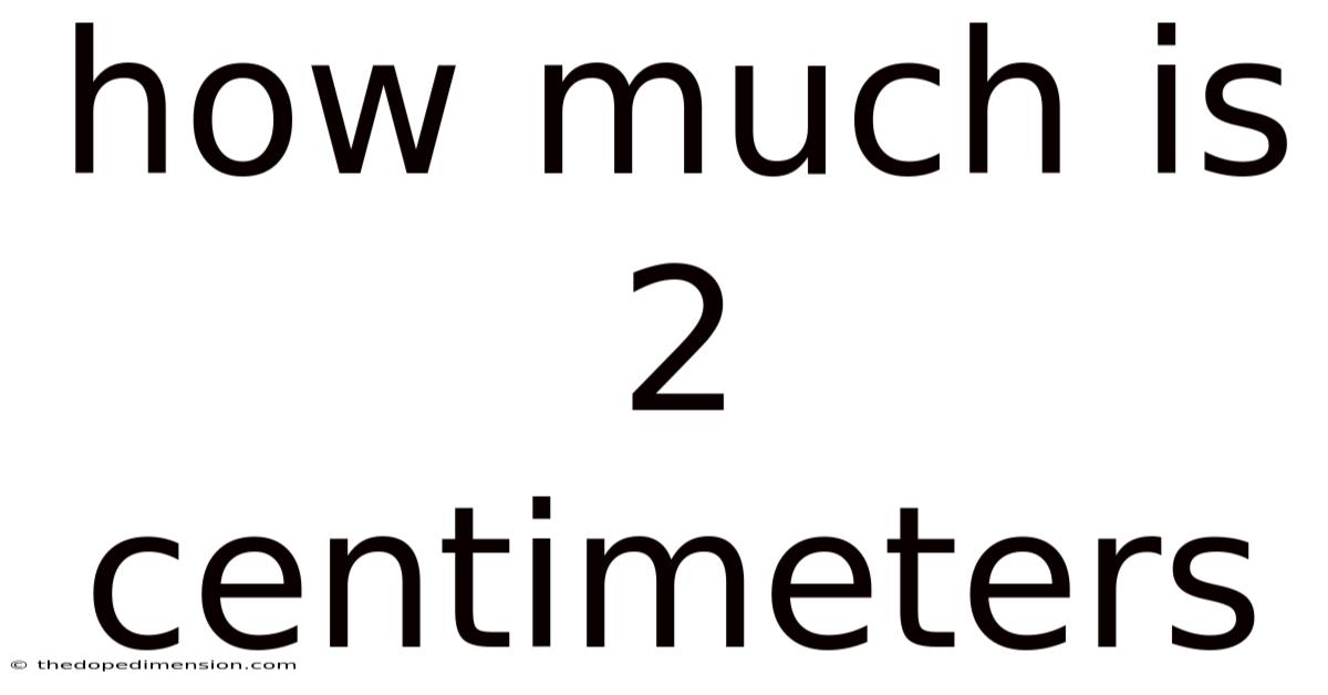 How Much Is 2 Centimeters