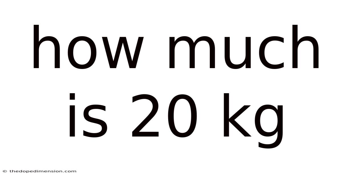 How Much Is 20 Kg