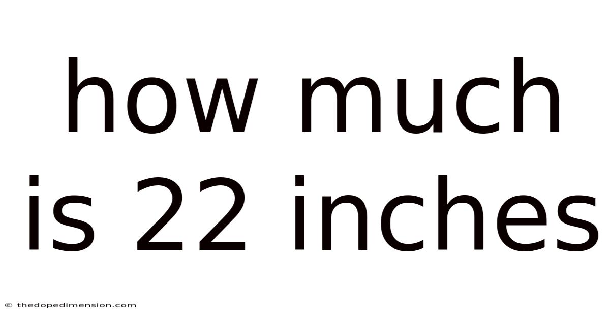 How Much Is 22 Inches