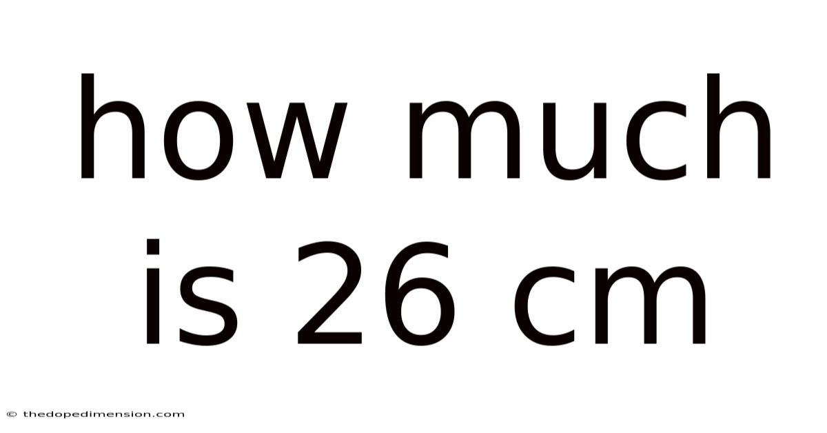 How Much Is 26 Cm