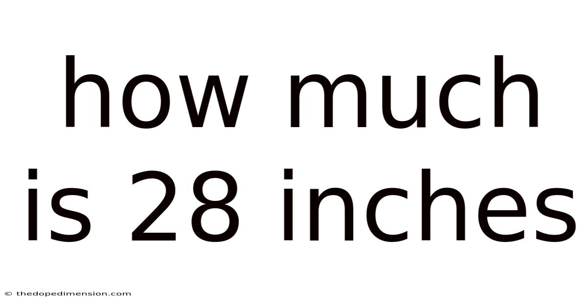 How Much Is 28 Inches