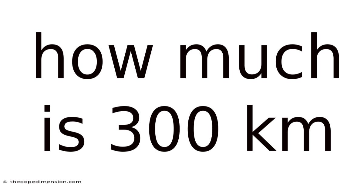 How Much Is 300 Km