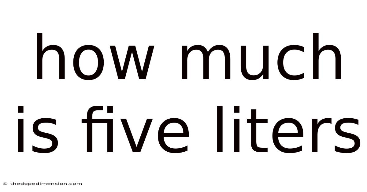 How Much Is Five Liters