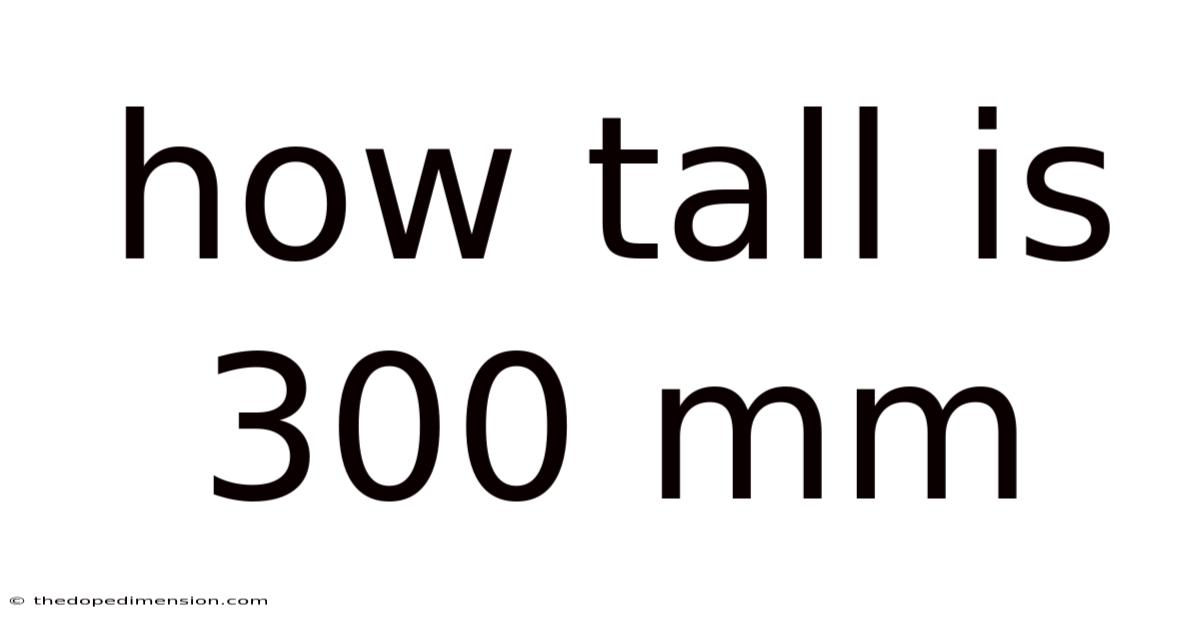 How Tall Is 300 Mm
