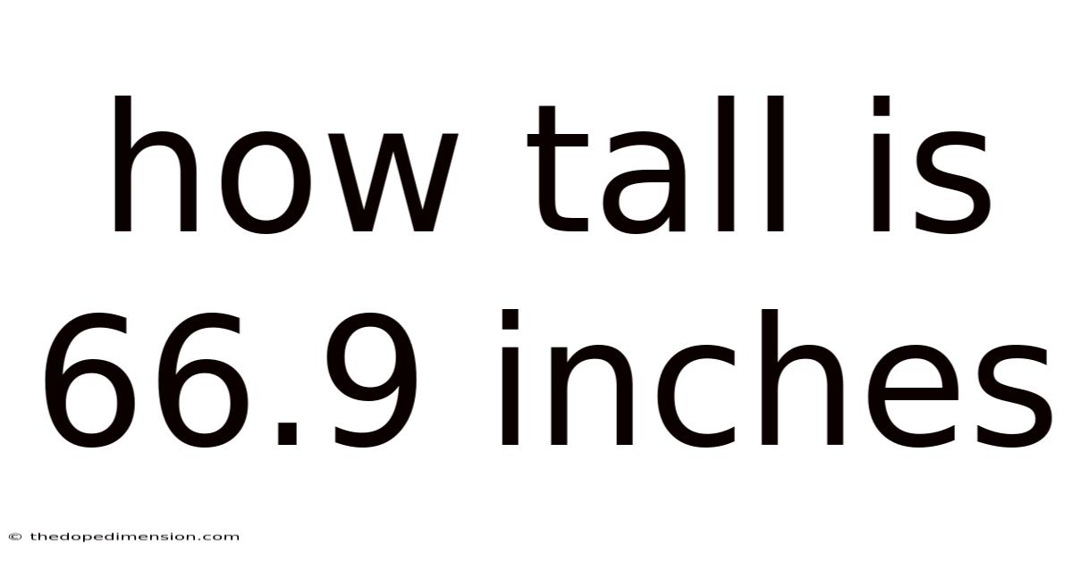 How Tall Is 66.9 Inches