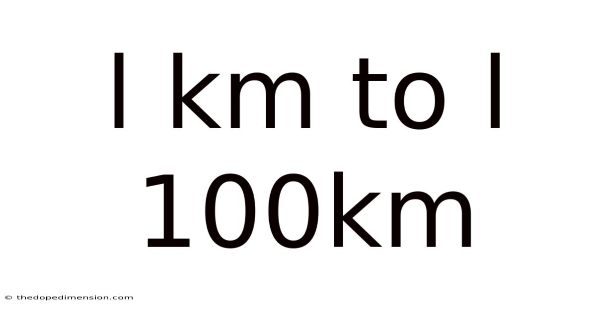 L Km To L 100km