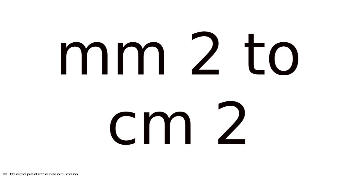 Mm 2 To Cm 2