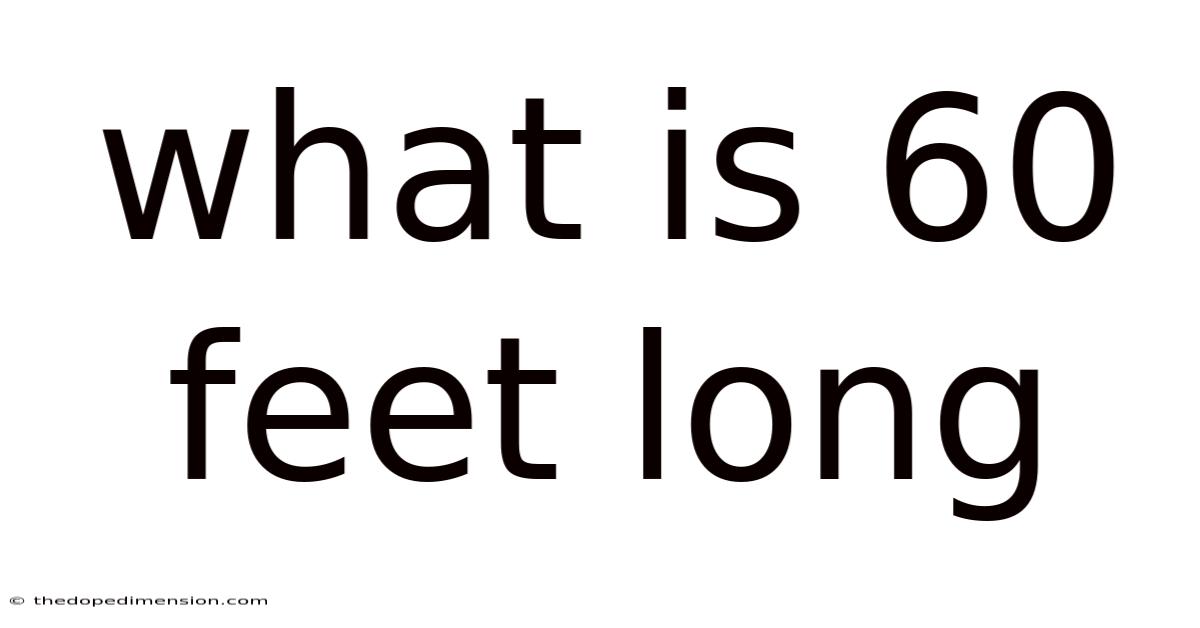 What Is 60 Feet Long