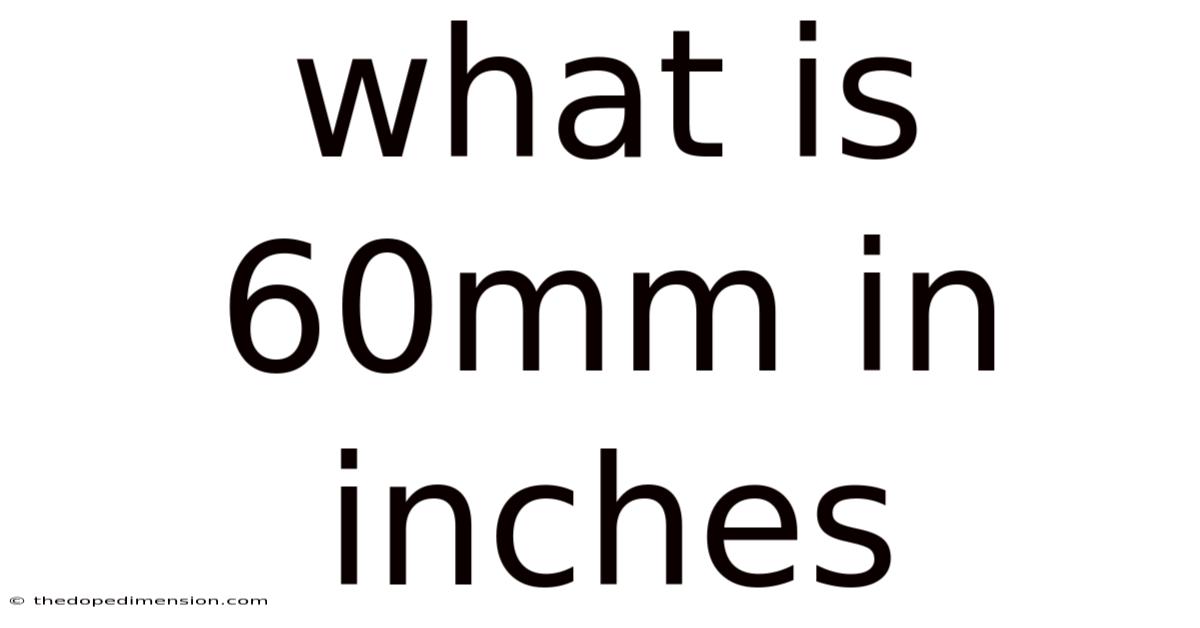 What Is 60mm In Inches