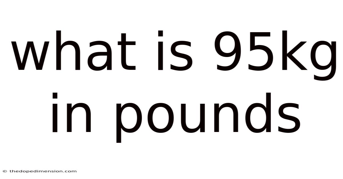 What Is 95kg In Pounds